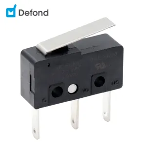 Alavanca micro interruptor automático, à prova d'água de fábrica, selado ip30, microinterruptor 5a spdt defond DMB-1210-C-KAG12-03R