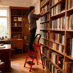 Escalera Plegable Portátil de 4 Peldaños, Económica, de Acero de Alta Calidad - Product Image 5