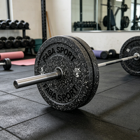 En gros, Disques de musculation noirs de haute qualité et populaires, Vente chaude d'usine, Disques bumper pour salle de sport