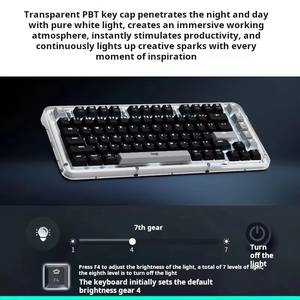 Logitech K75M <b>Wireless</b> Mechanical <b>Keyboard</b>, 75 Keys Gasket Hot-swappable Marble Switch PBT <b>Keyboard</b> for Office Gaming - Product Image 4