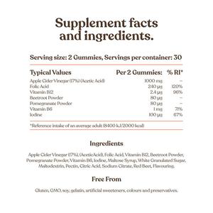 Gummies au vinaigre de cidre de pomme OEM/ODM pour perdre du poids, fournissant de l'énergie, supplément vitaminique, gummies Keto, produit sain - Product Image 4