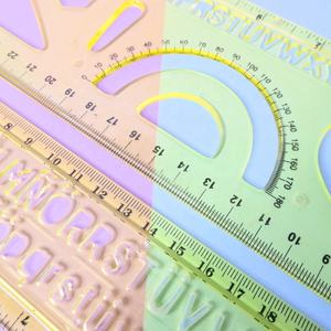 30cm Pochoir <span class=keywords><strong>Alphabet</strong></span> En Plastique Ensemble de Règle PS <span class=keywords><strong>Alphabet</strong></span> Règle Pour Étudiant - Product Image 5
