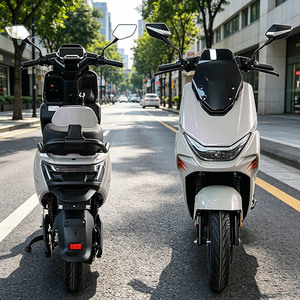 รถมอเตอร์ไซค์ CKD SKD ขนาด 12 นิ้ว รุ่นโรงงาน 1100/1300 วัตต์ ความเร็ว 60 กม./ชม. คุณภาพสูง รถมอเตอร์ไซค์ 2 ล้อ สไตล์เรโทร สำหรับผู้ใหญ่ - Product Image 2
