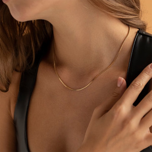 Женское ожерелье из нержавеющей стали с золотым покрытием - Product Image 6