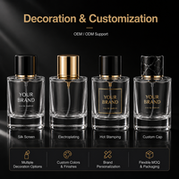Flacon de parfum en verre rechargeable de qualité supérieure, 30 ml, col serti, cylindrique, vaporisateur, format voyage, boîte cadeau portable