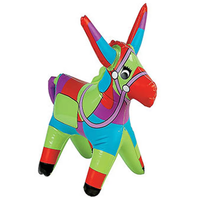 Jouet piñata gonflable en PVC en forme d'âne, animal gonflable en vinyle pour les enfants, décoration de fête de jardin, jeux de piscine
