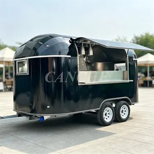 Camion de restauration mobile certifié COC, pour la vente de biscuits noirs, hamburgers, tacos et autres plats de boulangerie. - Product Image 1
