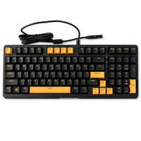 Clavier mécanique filaire F99 pour le jeu, disposition 97 touches, éclairage RGB interchangeable à chaud, touches PBT, ergonomique, bureau, jeu, USB pour PC, joueurs
