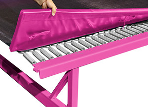 <span class=keywords><strong>2025</strong></span> Chất lượng cao màu hồng Teal màu sắc với mạnh mẽ Suối nước và Net nhào lộn Trampoline 20ft 30ft 40ft sụt giảm theo dõi cho đào tạo - Product Image 2