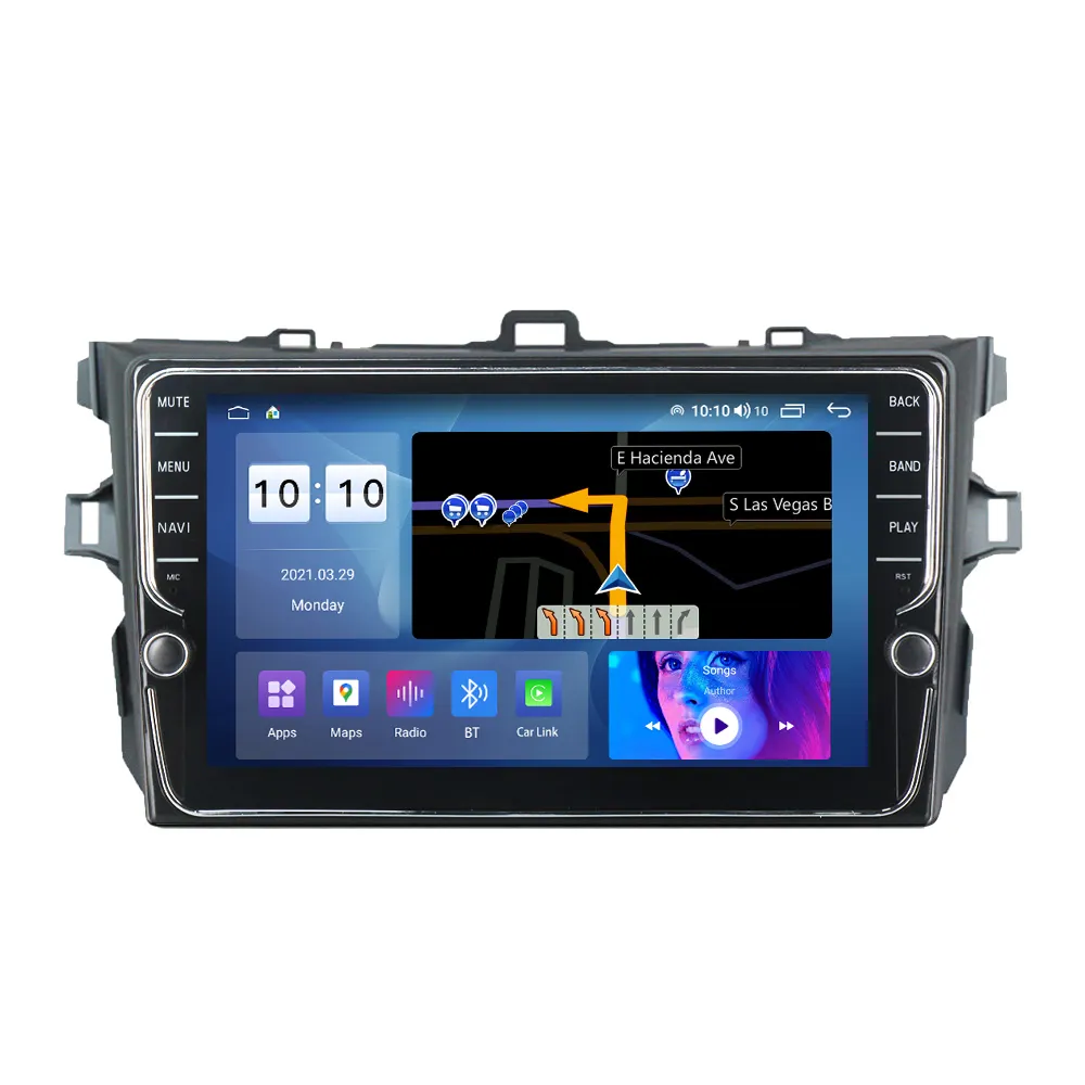 MEKEDE Android11 8core 6+128G car dvd player For Toyota Corolla 2006-2013 9" 2din radio multimedia navigation 4g WiFi gps screen