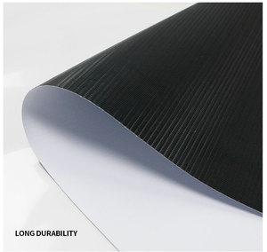 Lona <span class=keywords><strong>de</strong></span> PVC <span class=keywords><strong>para</strong></span> Impresión <span class=keywords><strong>de</strong></span> Publicidad, Negra, Gris, Blanca, con Reverso Brillante <span class=keywords><strong>de</strong></span> 440g, Frontal Mate y Brillante - Product Image 1