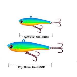 เหยื่อตกปลาแบบจมน้ำ 10 กรัม 17 กรัม รุ่น VIB Wobblers สำหรับตกปลาในฤดูหนาว 2026 <span class=keywords><strong>Chata</strong></span> Bee 68/85 เหยื่อตกปลาแบบมีเสียงสั่นสะเทือน สำหรับตกปลาแบสและปลาเทราต์ - Product Image 2