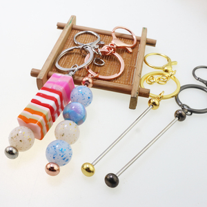 <span class=keywords><strong>Lot</strong></span> de 100 pièces de chaînes porte-clés classiques de 30 mm, longueur 70 mm, avec fermoir mousqueton plaqué 8 couleurs, pour composants de bijoux - Product Image 6