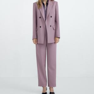 High Fashion Design Long Sleeve blazer <b>Purple</b> Color <b>Women</b> Sexy Slim Fit <b>Women</b> Office <b>Clothing</b> blazer <b>Women</b> - Product Image 3