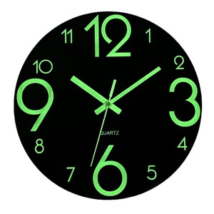 <span class=keywords><strong>Orologio</strong></span> da Parete Rotondo Creativo Luminoso in Legno Silenzioso con Indicazione 24 Ore per Arredamento Soggiorno - Product Image 5