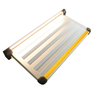 Marchepied coulissant électrique en aluminium Tengyun pour bus, caravane, camping-car, véhicule de voyage, certifié CE, éclairage LED, garantie 3 ans