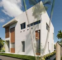 Villa préfabriquée à deux étages de 152 m2, design moderne, construction rapide, 3 chambres, 3 salles de bain, 3 cuisines, 3 salons