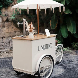 Carrello Dispenser Birra Lusso Personalizzato Dorato, Carrello Mobile per Servizio Bevande per Matrimoni, Feste ed Eventi all'Aperto - Product Image 1