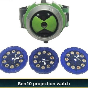 2025 New <strong>BEN10</strong> Electronic <strong>Watch</strong> Game Machine 0-3M Infant Toy Projection Function PVC Material Made in China Color Box Packaging - Product Image 4