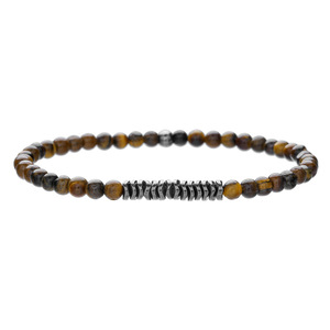 Bracelet élastique en pierres naturelles de 4 mm, <span class=keywords><strong>prix</strong></span> d'usine, bracelet en hématite pour cadeaux, bijoux de mode, bracelet de couple - Product Image 5