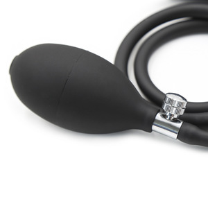 Soft Black Pump up Air-<strong>filled</strong> Inflatable <strong>Anal</strong> Plug Dildo Butt Plug <strong>Anal</strong> Dilator Anus Massager <strong>Anal</strong> Plug Pump - Product Image 6