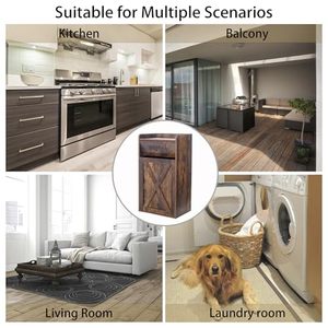 <span class=keywords><strong>Poubelle</strong></span> inclinable de 13 gallons, armoire à <span class=keywords><strong>poubelle</strong></span> cachée, armoire à <span class=keywords><strong>poubelle</strong></span> inclinable en bois, armoire à <span class=keywords><strong>poubelle</strong></span> cachée anti-animaux pour la cuisine - Product Image 6