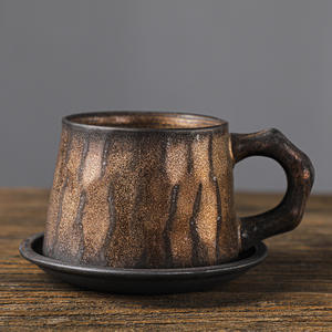 Tasse à café en céramique de style japonais, tasse souvenir créative, mug pour le thé de l'après-midi, tasse à café en céramique rustique - Product Image 5