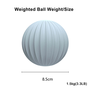 Professional Pilates & <b>Yoga</b> Weight <b>Balls</b> 1.5KG Silicone Iron Core Handheld Isotonic Shoulder Strength Training - Product Image 2
