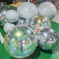 Boule à miroir gonflable suspendue géante décoration de fête