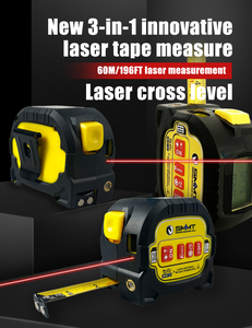 ليزر AC80 جديد 3 في 1 مبتكر ليزري 60M/196FT قياس الليزر عبر المستوى - Product Image 2