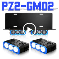 Xenplus PZ2-GM02 210W 60000LM Projecteur LED avec lentille, feux auxiliaires, feux de plaque d'immatriculation, étanche IP68, éclairage extérieur de voiture