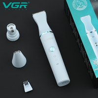 Kit de toilettage 3 en 1 Vgr V-205, tondeuse à poils pour chien électrique sans fil rechargeable, faible bruit, pour animaux de compagnie