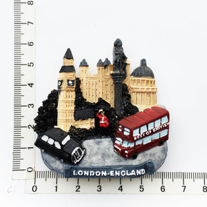 10 + 년 맞춤 제작 영국 관광 기념품 맞춤형 냉장고 3D 수지 귀여운 판촉 선물 제품 자석 냉장고 - Product Image 5