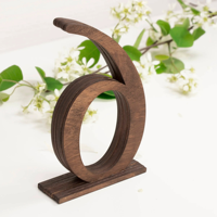 Numéros de Table de mariage en bois contreplaqué décor de mariage moderne brun foncé numéro de Table personnalisé numéros de Table de mariage personnalisés
