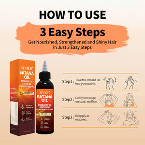 Etiqueta privada Raw Batana Aceite Calabaza Semilla Romero Ricino Aceite para el cabello <span class=keywords><strong>Botana</strong></span> Aceite Crecimiento Cabello Logotipo personalizado - Product Image 4