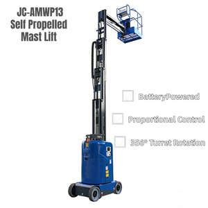JCPROTECH CE 9.2m Nacelle élévatrice verticale à flèche, électrique, télescopique, petite nacelle élévatrice à flèche, capacité 200kg, acier inoxydable - Product Image 6