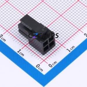 XD-43025-2*2Y Housing (Wire-to-Board / Wire-to-Wire) P=3mm Connector 2x2P 3mm 2 2 - Product Image 1