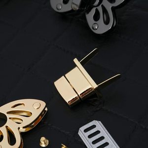 LARATH Pieces Butterfly Shaped Clasp Turn Lock Metal <b>Purse</b> Twist Lock Closure Exquisite Practical Bag Buckles For DIY Craft Hand - Product Image 5