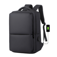 Aangepaste waterdichte anti-diefstal lichtgewicht externe frame heren laptoptas met USB-oplader grote outdoor reistas