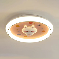 Chambre d'enfant personnalisée dessin animé décoratif chambre d'enfant licorne ventilateur de plafond intelligent lumière garçon créatif astronaute éclairage LED