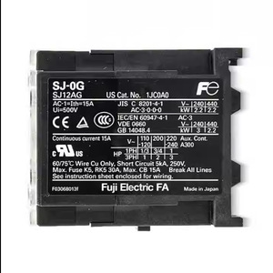ฟูจิ อิเล็คทริค ฟาคอนแทคเตอร์ Sj-0g Sj12ag Dc 24V 48V 12V ติดตั้งบนรางดิน 15A กระแสไฟต่อเนื่อง ผลิตในประเทศญี่ปุ่น - Product Image 5