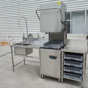 Commercial Hood Type Dishwasher Machine Smart for Restaurant Hotel Free <b>Standing</b> SZ80D 304 Material Stainless Steel - Product Image 1