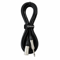 Câble de microphone XLR mâle-femelle OEM RH-X071 avec blindage spiralé, gaine en PVC, conducteur en cuivre sans oxygène