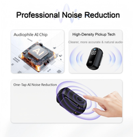 Microfono Lavalier Wireless 2.4G Mini con Asta Selfie e Treppiede, Riduzione del Rumore AI, Trasmissione Stabile per Creatori di Contenuti
