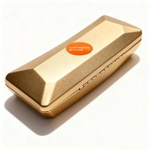 Étui de rangement de style coquille pour lunettes, usiné sur mesure par CNC et par électroérosion à fil, en acier inoxydable/aluminium brossé/polissé, certifié ISO9001 - Product Image 2