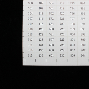Autocollants numérotés pour peinture au <span class=keywords><strong>diamant</strong></span>, 546 grilles, pour boîte de rangement de peinture au <span class=keywords><strong>diamant</strong></span>, accessoires, format A4, autocollants de code couleur <span class=keywords><strong>DMC</strong></span> 447 - Product Image 3