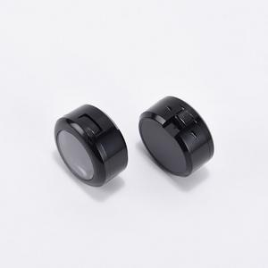 Dia.26mm contenitore per ombretti vuoto Bright Black Lipstick Blush Case Powder Compact Private Label Eyeshadow Palette con finestra - Product Image 5