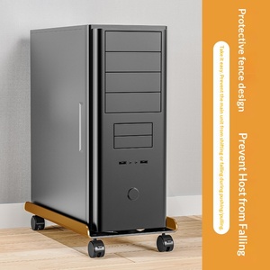 Soporte telescópico para torre <span class=keywords><strong>de</strong></span> <span class=keywords><strong>ordenador</strong></span> <span class=keywords><strong>de</strong></span> sobremesa, bandeja para chasis con ruedas, estante ajustable en altura, diseño sencillo, plástico ligero <span class=keywords><strong>de</strong></span> lujo - Product Image 3