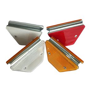 Accesorios para Sistemas de Barreras de Seguridad Vial, Delineador Trapezoidal de Acero para Exteriores, Reflector para Barandillas de Carreteras - Product Image 1