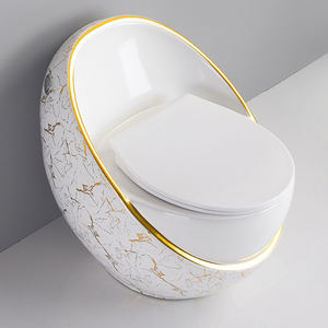 Lusso <span class=keywords><strong>grigio</strong></span> ceramica piccolo appartamento sifone wc con grande diametro risparmio idrico nuovo colore domestico tipo di uovo per il <span class=keywords><strong>bagno</strong></span> - Product Image 1